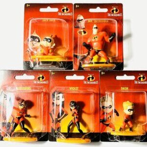 Disney's Collectible The Incredibles Mini Figurines NEW